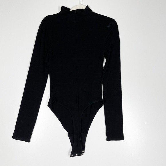 Michael Costello x REVOLVE Evelyn Bodysuit Women's Black Cutout Size Medium NEW - Picture 6 of 11